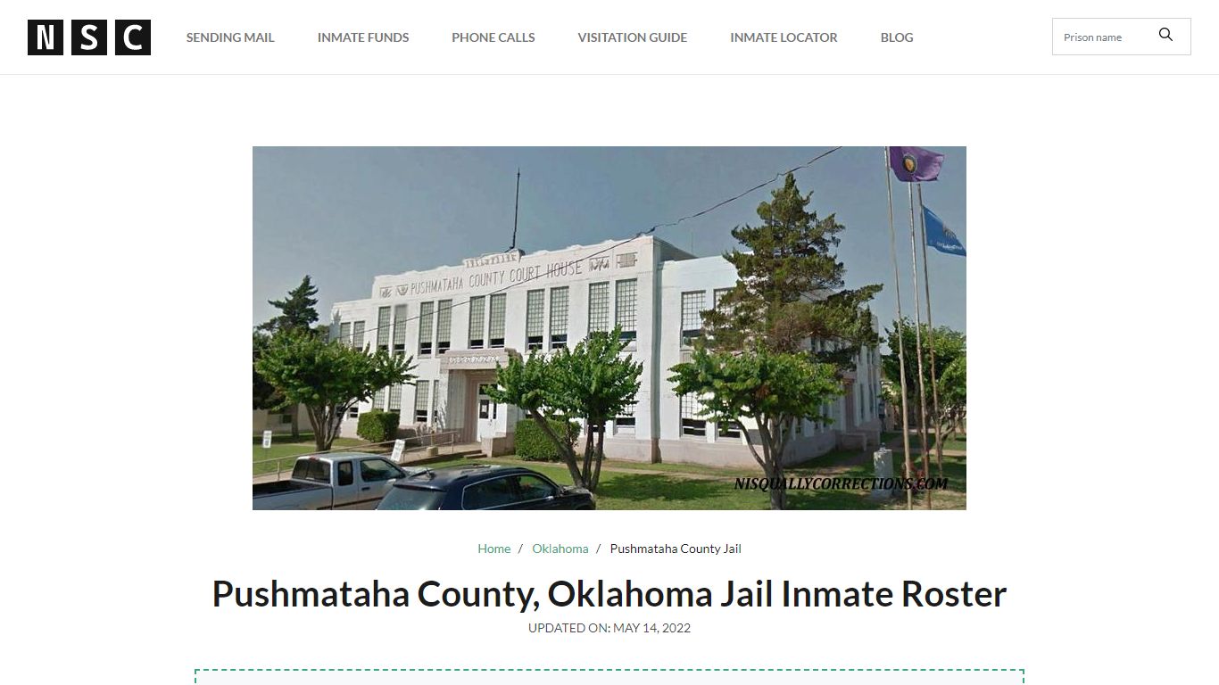 Pushmataha County, Oklahoma Jail Inmate List